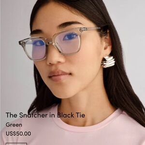 The Book Club Clear Square Glasses